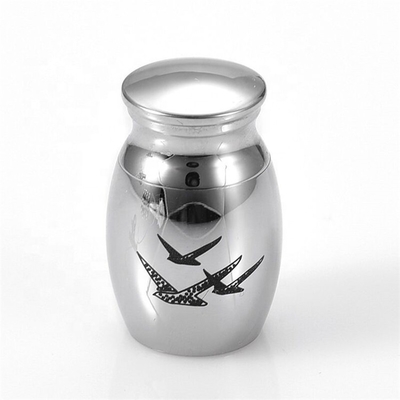 Stainless Steel Small Mini Cremation Urn Keepsake for Memory Pet Urns Stocked and OEM/ODM