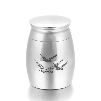 Stainless Steel Small Mini Cremation Urn Keepsake for Memory Pet Urns Stocked and OEM/ODM