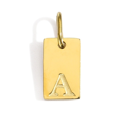 Gift Occasion Stainless Steel Gold Plated Letter Pendants for DIY Jewelry Making