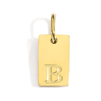 Gift Occasion Stainless Steel Gold Plated Letter Pendants for DIY Jewelry Making